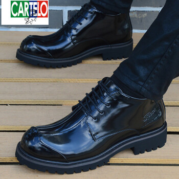 卡帝樂(lè )鱷魚(yú)（CARTELO）男士95216黑色增高版 38