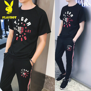 花花公子（PLAYBOY） 短袖 男士T恤 7號(hào)色 