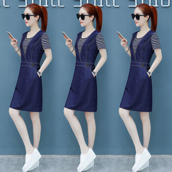 告別平庸，條紋連衣裙秀氣質(zhì)