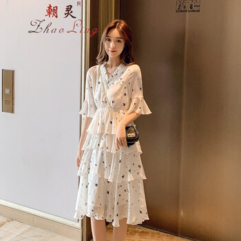 復(fù)古幾何連衣裙