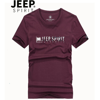 Jeep 短袖 男士T恤 1030紅色 