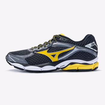 美津濃（MIZUNO）跑步鞋深灰/黃/黑 