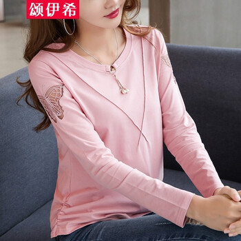 頌伊希（EC.Song） 鏤空 短袖 T恤 女 圓領(lǐng)