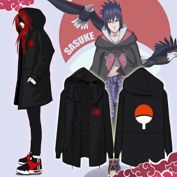 晟易升 長(cháng)袖 男士T恤 薄款 風(fēng)衣外套 佐助 