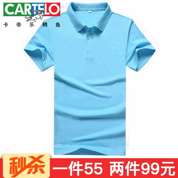 卡帝樂鱷魚（CARTELO） 短袖 男士T恤 PL孔藍(lán) 