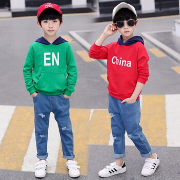 牛仔套裝男童