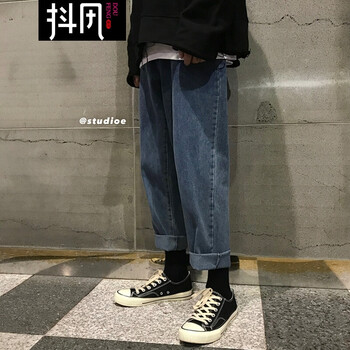 抖風 直筒褲  男士牛仔褲