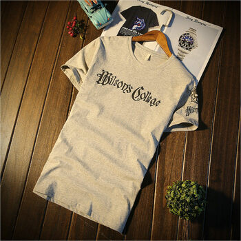 XBLGX 短袖 男士T恤 火星字灰色 