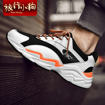 旅行小狗（Travel The dog）男士6088白色【透氣網(wǎng)面】 40
