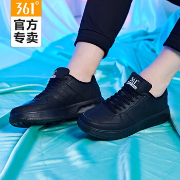 361度板鞋烏黑色 40