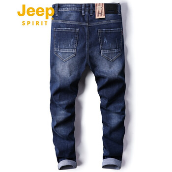 Jeep 修身褲 青春休閑 男士牛仔褲