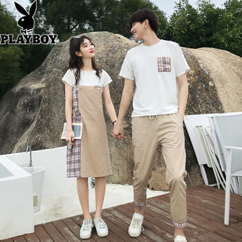 花花公子（PLAYBOY） 短袖 男士T恤 女套裝 