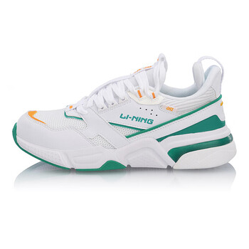 李寧（LI-NING）跑步鞋-4標(biāo)準(zhǔn)白/青椒綠 