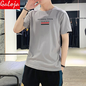 GALOJA 短袖 男士T恤 213-灰色 