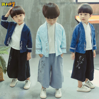 寶寶唐裝男三件套