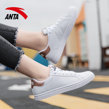 安踏（ANTA）板鞋白/玫瑰金 36，37.5，38.5，38，39，40，36.5，35.5