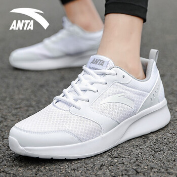 安踏（ANTA）跑步鞋5527-1安踏白/霧灰 39，40.5，40，41，42.5，42