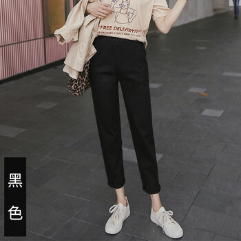 凡淑 中腰 直筒褲 女 九分褲 休閑褲