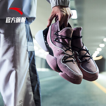 安踏（ANTA）籃球鞋藕紫/藕粉/黑-7 