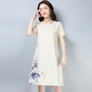 復(fù)古印花裙，打造優(yōu)雅小仙女