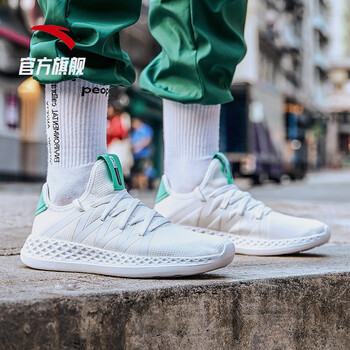 安踏（ANTA）跑步鞋安踏白/鸚鵡綠-1 39，40.5，40，42.5，41，42，43，44.5