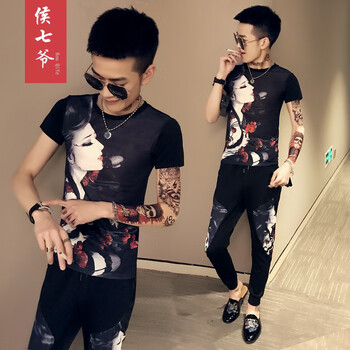 候七爺（HOUQIYE） 短袖 男士T恤 TZ173 