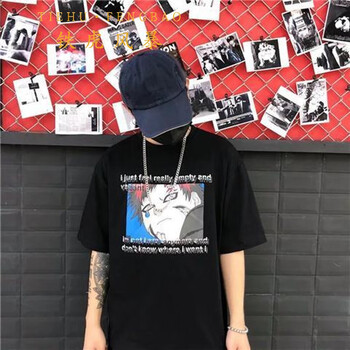 鐵虎風暴（TIEHUFENGBAO） 短袖 男士T恤 我愛羅（黑色） 