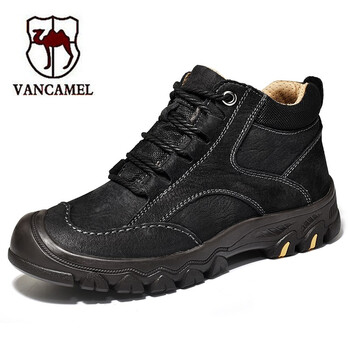 西域駱駝（VANCAMEL）男士黑色-四季單鞋 40