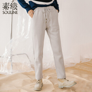 souline,souline,休閑褲,休閑,元素,樣式,素縷,素縷,新款,褲新款,流行,趨勢
