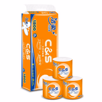洁柔卷纸(C&S) 活力阳光橙 加厚4层180g卫生纸*10卷 全新升级加倍厚实国际版