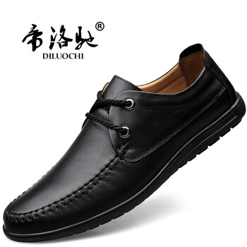 帝洛馳（DILUOCHI）男士黑色 單鞋 38