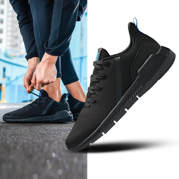 安踏（ANTA）跑步鞋黑/中藍-4 42.5