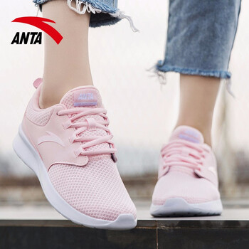 安踏（ANTA）跑步鞋（5521）珍珠粉/白-4 