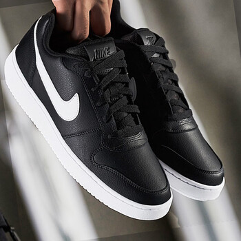 耐克（NIKE）板鞋AQ1775-002黑/白 皮面 