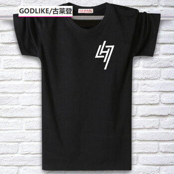 古萊登（GODLIKE） 短袖 男士T恤 小鹿黑色 