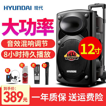 現(xiàn)代（HYUNDAI） VM-12 音箱/音響 12英寸+手麥+耳麥+8G金士頓優(yōu)盤