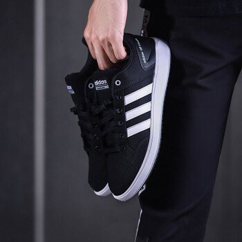 阿迪達斯（Adidas）板鞋CM8433黑+白+灰 