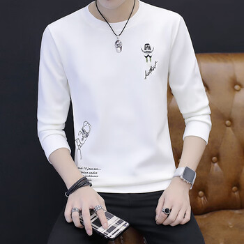 魯賓克 長(zhǎng)袖 男士T恤 410-809白色 XL，L，XXL，XXXL，M