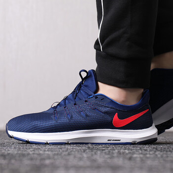 耐克（NIKE）跑步鞋AA7403-403/藍色紅勾 