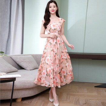 茵琳菲（YINLINFEI） 純色 條紋 連衣裙
