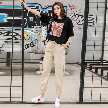 時(shí)尚休閑褲，微胖妹子的福音