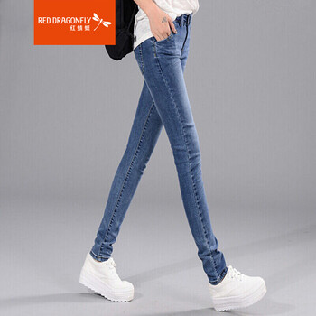 紅蜻蜓（RED DRAGONFLY） 自然腰 鉛筆褲/小腳褲 女 長(zhǎng)褲 牛仔褲
