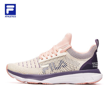 斐樂（FILA）跑步鞋微白/蜜桃粉-WP 