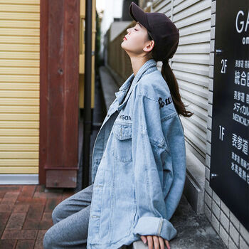 牛仔褂女厚
