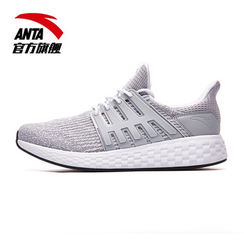 安踏（ANTA）跑步鞋霧灰/安踏白-3 