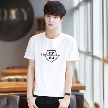 維杰斯（WINJEANS） 短袖 男士T恤 T30-6白 