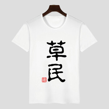 鼎度（DINGDU） 短袖 男士T恤 草民 