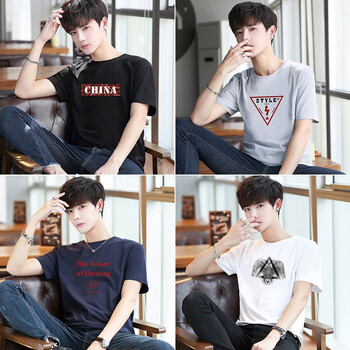 千戶(hù)狼（QIANHULANG） 短袖 男士T恤 套餐十二：L10黑+L06灰+L07藍+L12白 