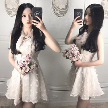 連衣裙，微胖妹子也能穿出女神范