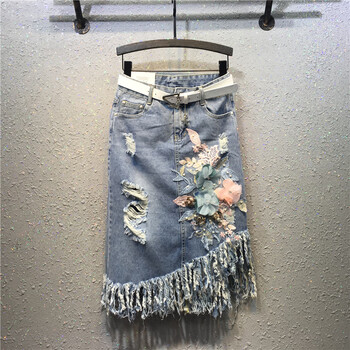 怎么樣,牛仔裙,花朵,花朵,牛仔裙